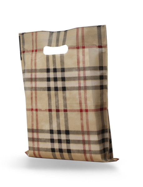 Ekose El Geçme Bez Çanta (YAZISIZ) 30*35 cm